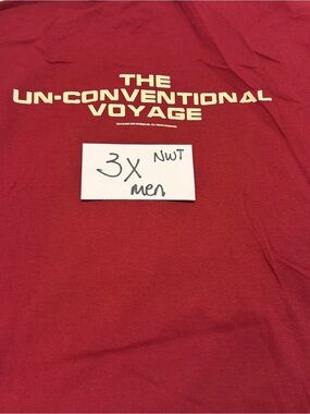 Star Trek cruise Port & Company Men's Short Sleeve Tee - Red (3XL)